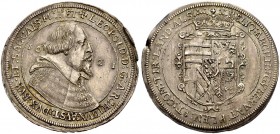 RÖMISCH-DEUTSCHES REICH 
 ERZHERZOG LEOPOLD V., als Gubernator, 1619-1625 
 Taler 1621, Ensisheim. Brustbild r. im geistlichen Gewand. Rv. Gekröntes...