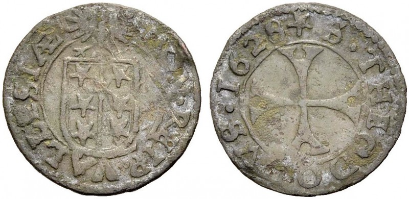 EUROPÄISCHE MÜNZEN UND MEDAILLEN 
 SCHWEIZ 
 WALLIS, REPUBLIK 
 Kreuzer 1628....