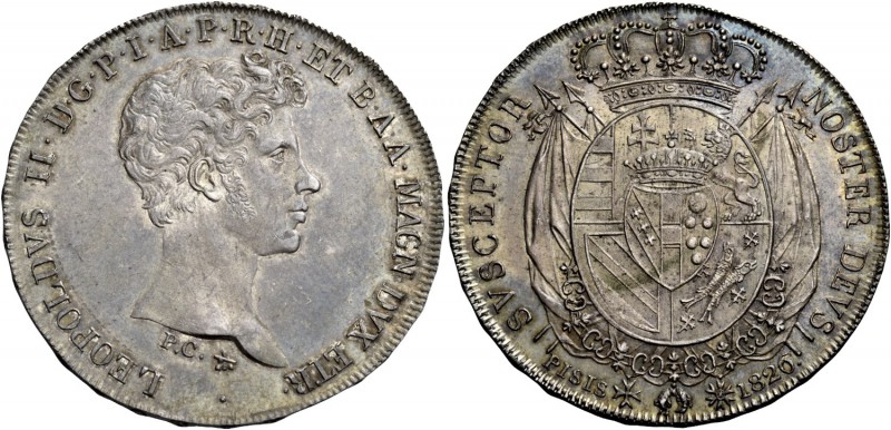 Firenze. Leopoldo II di Lorena, 1824-1859. Francescone 1826. Pagani 107. MIR 446...