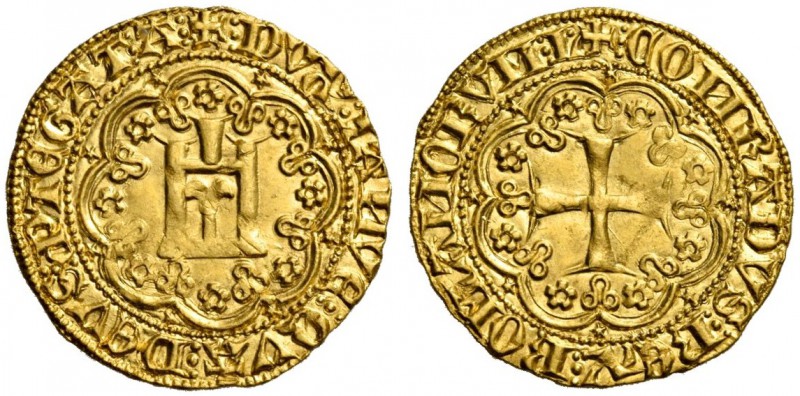 Genova. Simone Boccanegra doge I, 1339-1344. Genovino, AV 3,54 g. + DVX IANVE QV...