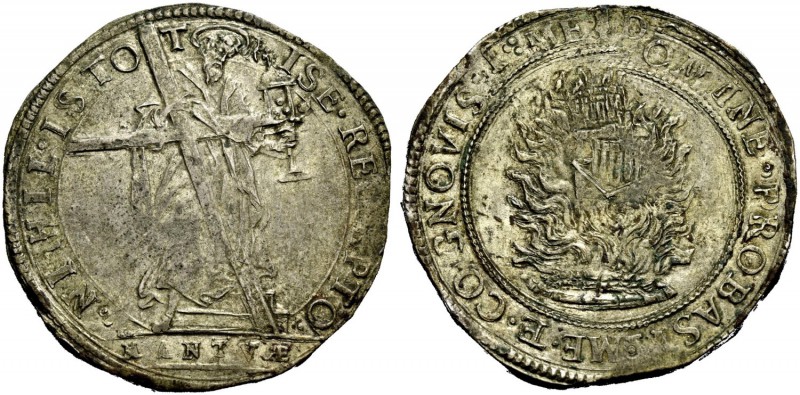 Mantova. Assedio austro-spagnolo, 1629-1630. Scudo ossidionale, AR 25,99 g. NIHI...