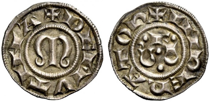 Modena. Comune, 1226-1293. Grosso, AR 1,29 g. + INPERATOR Nel campo lettere F D ...