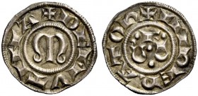 Modena. Comune, 1226-1293. Grosso, AR 1,29 g. + INPERATOR Nel campo lettere F D C disposte a triangolo. Rv. + DE MVTINA Grande M nel campo. CNI 1/6. M...