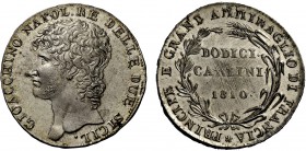 Napoli. Gioacchino Murat, 1808-1815. Da 12 carlini 1810. Pagani 46b. Pannuti-Riccio 2. MIR 434/1.
 Rara. Spl