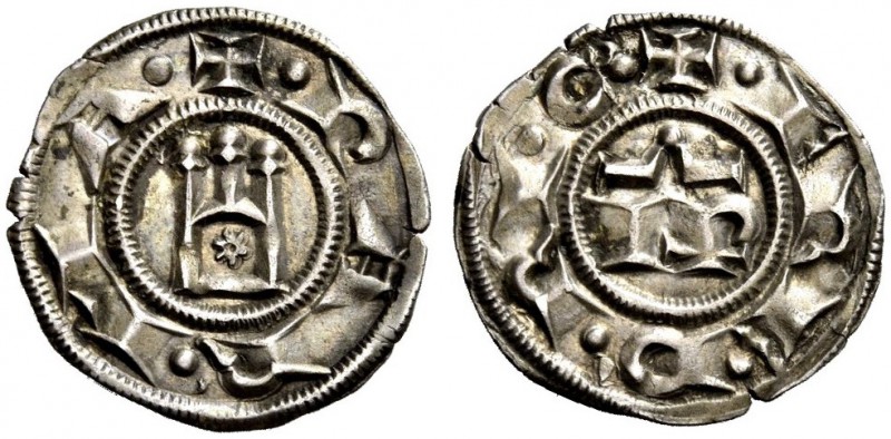 Parma. Repubblica a nome di Federico II, 1220-1250. Grosso, AR 1,35 g. FREDRIC L...