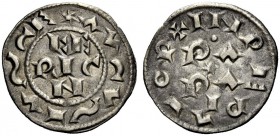 Pavia. Federico II di Svevia imperatore, 1220-1250. Grosso da 6 denari imperiali, AR 1,75 g. AVGV~TV ~ CE intorno a FE / RIC / N. Rv. + INPERATOR nel ...