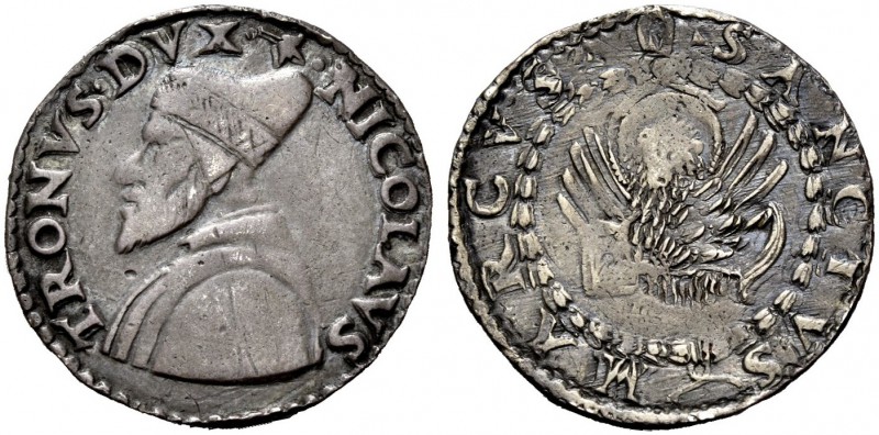 Venezia. Nicoló Tron, 1471-1474. Lira, AR 6,26 g. NICOLAVS – TRONVS DVX Busto a ...