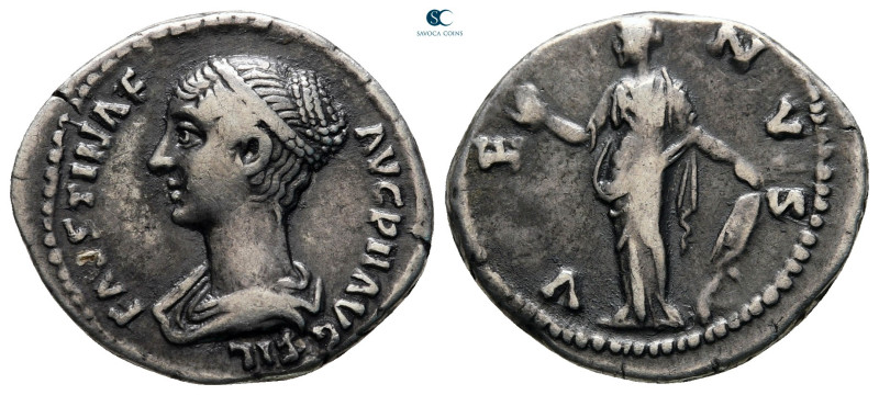 Faustina II AD 147-175. Rome
Denarius AR

20 mm, 3,23 g



very fine