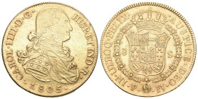Bolivien 1805 NI-PJ Carlos IV. 1788-1808. 8 Escudos , Potosi. 26.89 g. Cayon 14598. Fr. 14. bis vorzüglich