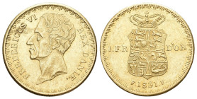 Dänemark 1831 Friedrich VI., 1808-1839. Friedrichs d'or 1831, Altona. 6,63 g. Fb. 287 vorzüglich