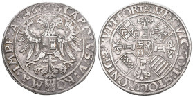 Grafschaft Stolberg Königstein 1546 Ludwig II., 1535-1574. Taler Nördlingen, mit Titel Karls V. 28,67 g. Dav. 9866, Friederich 388 var. vorzüglich.
