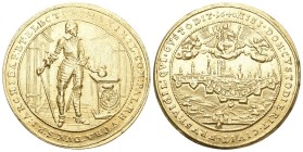 DEUTSCHLAND. Bayern, Herzogtum, seit 1623 Kurfürstentum, seit 1806 Königreich. Maximilian I. 1598-1651. 5 Dukaten 1640, München. Auf die Neubefestigun...