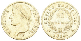 Frankreich 1814 20 Francs Gold 6,45g F.516 vorzüglich
