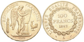Frankreich 1882 100 Francs Gold 32.25g - G. 1137 - F. 552.5 - Fr. 590 vorzüglich