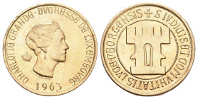 Luxemburg 1963 Charlotte, 1919-1964, 20 Francs . 100-Jahrfeier. Fast FDC