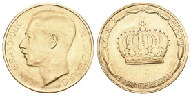 Luxemburg 1963 Jean Grand Duc 1919-1964, 20 Francs . 100-Jahrfeier. Bis unzirkuliert