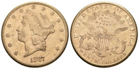 USA 1887 20 Dollar Coronet Head Gold 33,4g selten sehr schön bis vorzüglich