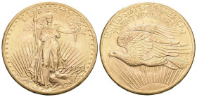 USA 1908 20 Dollar Gold 33,4g selten vorzüglich