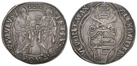 Vatikan 1492-1503 Grosso Silber Alexander VI Berm 532 bis vorzüglich