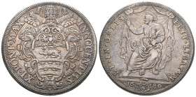 Vatikan 1680 Piastra Silber 31,7g selten KM 421,2 vorzüglich