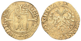 Schweiz | Switzerland | Suisse | Svizzera Basel Goldgulden 1622. 3,20 g. Winterstein 263 (dieses Expl.). D.T.1311b. HMZ 2-74f. Fr.21. Sehr selten. Am ...