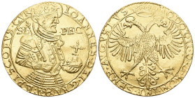 Schweiz | Switzerland | Suisse | Svizzera Bistum Chur. Johann Flug v. Aspermont 1601-1627. Goldabschlag des Talers o. J. zu 7 Dukaten. IOANNES * DEI *...