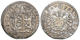 Schweiz | Switzerland | Suisse | Svizzera CHUR Bistum. Joseph Mohr von Zernez, 1627-1635 10 Kreuzer 1630, mit Titel Ferdinands II. D./T. 1478 a.
Vorzü...