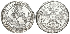 Schweiz | Switzerland | Suisse | Svizzera Stadt Chur 1631 10 Kreuzer Silber 3g HMZ 2-489 min. Zaionende Prachtexemplar fast FDC