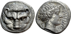 BRUTTIUM. Rhegion. Tetradrachm (Circa 415/0-387 BC)