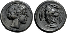SICILY. Leontinoi. Tetradrachm (Circa 450-440 BC)