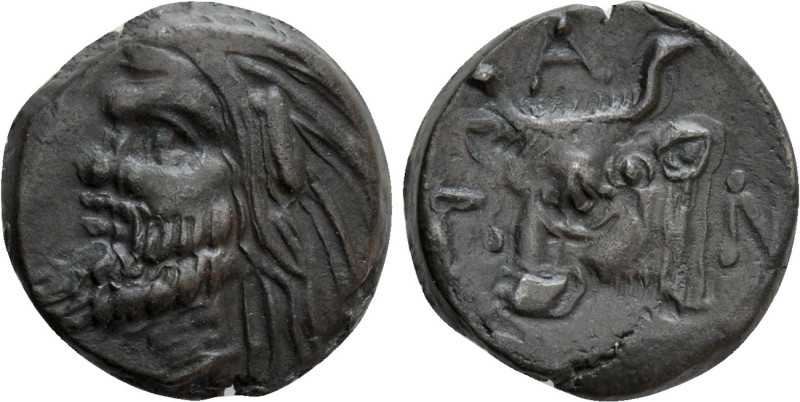 CIMMERIAN BOSPOROS. Pantikapaion. Ae (Circa 325-310 BC). 

Obv: Wreathed head ...
