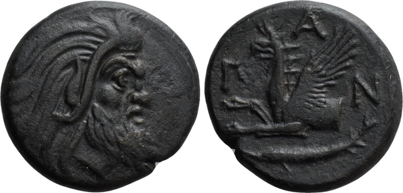 CIMMERIAN BOSPOROS. Pantikapaion. Ae (Circa 310-304/3 BC). 

Obv: Bearded head...