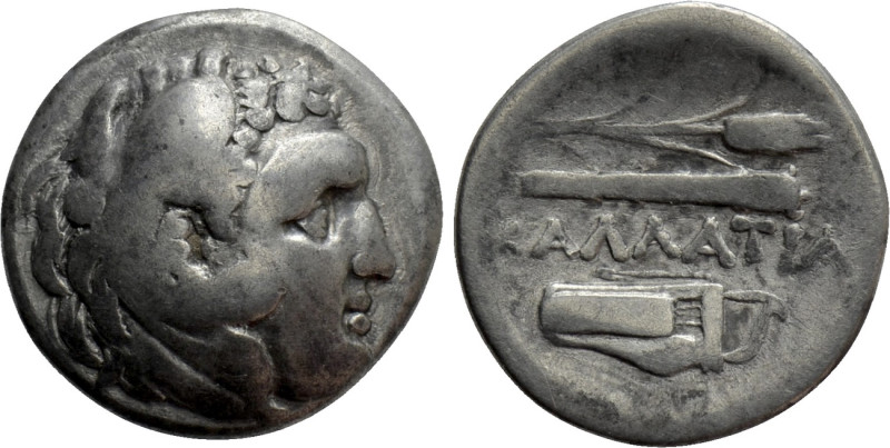 MOESIA. Kallatis. Drachm (Circa 3rd-2nd centuries BC). 

Obv: Head of Herakles...