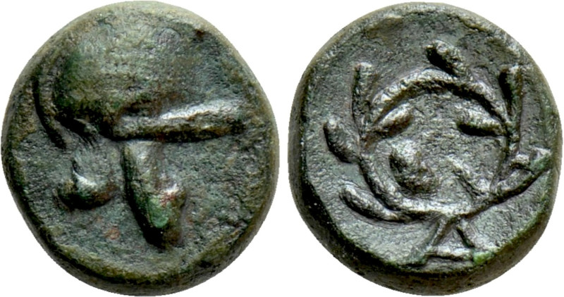 THRACE. Maroneia (as Agothokleia). Ae (Early 3rd century BC). 

Obv: Macedonia...