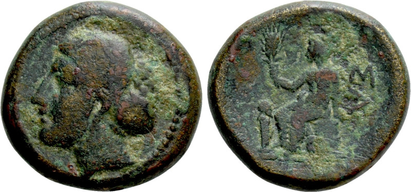 THRACE. Sestos. Ae (Circa 310-290 BC). 

Obv: Female head left, wearing sphend...