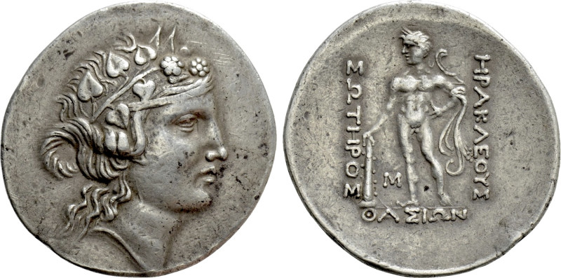 THRACE. Thasos. Tetradrachm (Circa 148-90/80 BC).

Obv: Head of Dionysos right...
