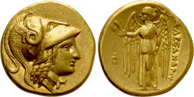 KINGS OF MACEDON. Alexander III 'the Great' (336-323 BC). GOLD Stater. Amphipolis
