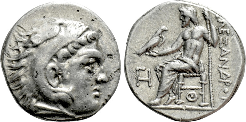KINGS OF MACEDON. Alexander III 'the Great' (336-323 BC). Drachm. Lampsakos. 
...