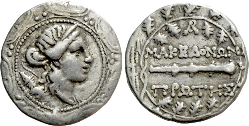MACEDON UNDER ROMAN PROTECTORATE. First Meris. Tetradrachm (Circa 167-148 BC). A...