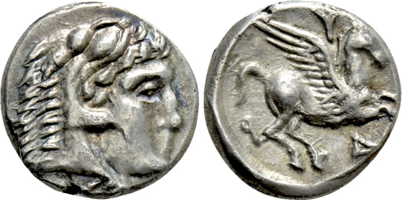 ILLYRIA. Dyrrhachion. Drachm (Circa 275-270 BC). 

Obv: Head of Herakles right...