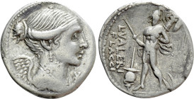 L. VALERIUS FLACCUS. Denarius (108-107 BC). Rome