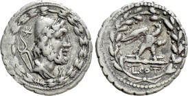LUCIUS AURELIUS COTTA (105 BC). Serrate Denarius. Rome