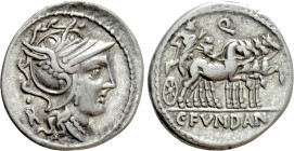 C. FUNDANIUS (101 BC). Denarius. Rome