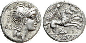 D. SILANUS L.F. Denarius (91 BC). Rome