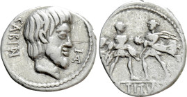 L. TITURIUS L.F. SABINUS. Denarius (89 BC). Rome