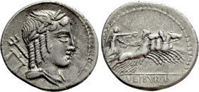 L. JULIUS BURSIO. Denarius (85 BC). Rome