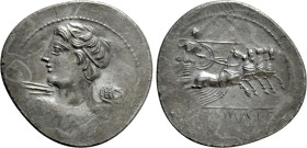 C. LICINIUS L.F. MACER. Denarius (84 BC). Rome
