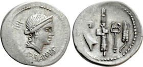 C. NORBANUS. Denarius (83 BC). Rome