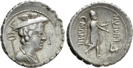 C. MAMILIUS LIMETANUS. Serrate Denarius (82 BC). Rome