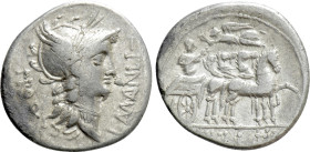 L. SULLA and L. MANLIUS TORQUATUS. Denarius (82 BC). Military mint moving with Sulla